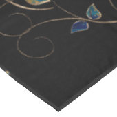 Baum des Lebens Pentagram Mond Ornament Tischdecke (Schrägansicht)