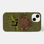 Baum des Lebens (personalisiert) iPhone Hülle (Rückseite (Horizontal))