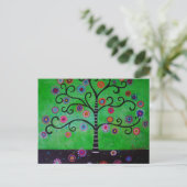 BAUM DES LEBENS POSTCARD POSTKARTE (Stehend Vorderseite)