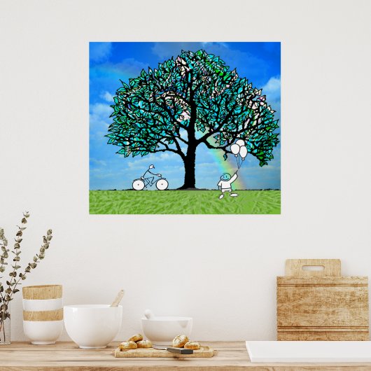 Baum des Lebens Poster (Küche)