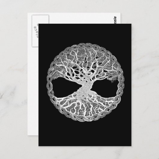 Baum des Lebens Postkarte (Vorne/Hinten)