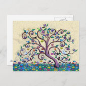 Baum des Lebens Postkarte (Vorne/Hinten)