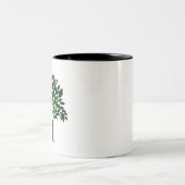 "Baum des Lebens" rustikal Zweifarbige Tasse (Mittel)