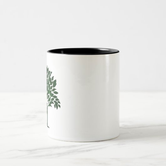 "Baum des Lebens" rustikal Zweifarbige Tasse (Mittel)