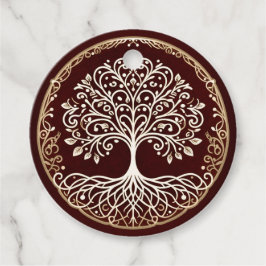 Baum des Lebens Rustikale dunkle rote keltische Ho Geschenkanhänger