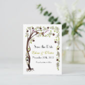 Baum des Lebens Save the Date, vertikal Date (Stehend Vorderseite)