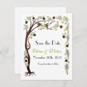 Baum des Lebens Save the Date, vertikal Save The Date (Vorne/Hinten)