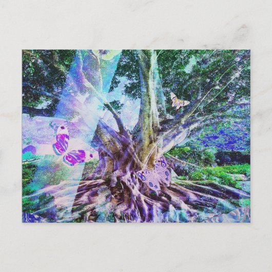 Baum des Lebens Schönheit Postkarte (Vorderseite)