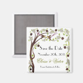 Baum des Lebens Speichern Sie den Datums-Magneten Magnet (Vorderseite/Rückseite)