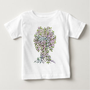 Baum des Lebens - Spiralen Blätter Früchte 1 Baby T-shirt
