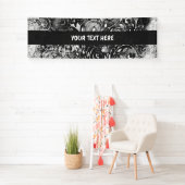 Baum des Lebens - Spiralen Blätter Grunge Stil 1 Banner (Insitu)