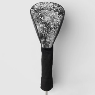Baum des Lebens - Spiralen Blätter Grunge Stil 1 Golf Headcover
