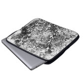 Baum des Lebens - Spiralen Blätter Grunge Stil 1 Laptopschutzhülle (Vorne Knopf)