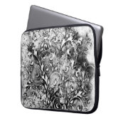Baum des Lebens - Spiralen Blätter Grunge Stil 1 Laptopschutzhülle (Vorderseite Links)