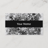 Baum des Lebens - Spiralen Blätter Grunge Stil 1 Visitenkarte (Vorderseite)