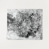 Baum des Lebens - Spiralen Blätter Grunge Stil 1 Wandteppich (Vorderseite (Horizontal))