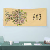 Baum des Lebens - Spiralen Blätter Obst 1 Banner (Messe)