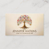 Baum des Lebens - Spiralwirl Visitenkarte (Vorderseite)