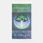 Baum des Lebens Spiritualität 25-jähriges Party Serviette (Vorderseite)