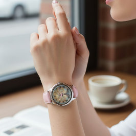 Baum-des-Lebens-Spirituelle-Uhr-mit-römischen-Ziff Armbanduhr