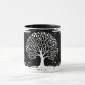 Baum-des-Lebens-Splatter-Zweitön-Becher Tasse (Zentrum)