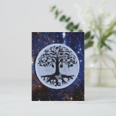 Baum des Lebens, Sternennacht Postkarte (Stehend Vorderseite)