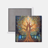 Baum des Lebens surreale Natur Kunst Magnet (Vorderseite/Rückseite)