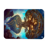 Baum des Lebens surreale Natur Kunst Magnet (Horizontal)
