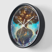 Baum des Lebens surreale Natur Kunst Uhr (Winkel)