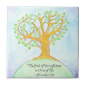 Baum des Lebens - Tile / Trivet Fliese (Vorderseite)