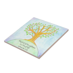 Baum des Lebens - Tile / Trivet Fliese