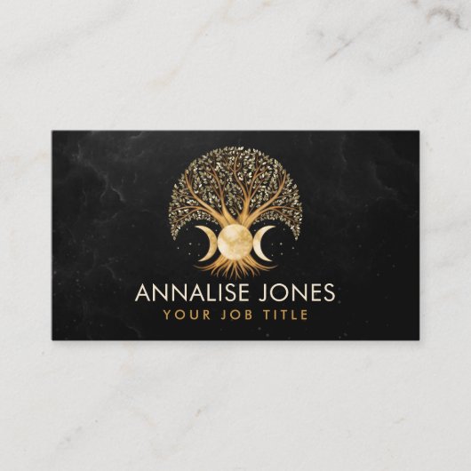 Baum des Lebens - Triple Moon Visitenkarte (Vorderseite)
