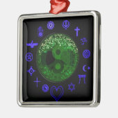 Baum des Lebens und der Einheit Silbernes Ornament (Links)