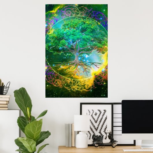 Baum des Lebens und der Gesundheit Poster (Heimbüro)