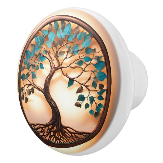 Baum des Lebens und des Lichts Keramikknauf (Rechts)