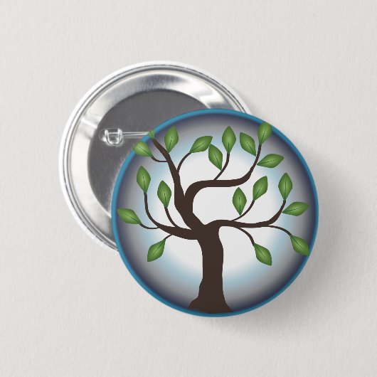 Baum des Lebens und des Mondes Button (Vorne & Hinten)