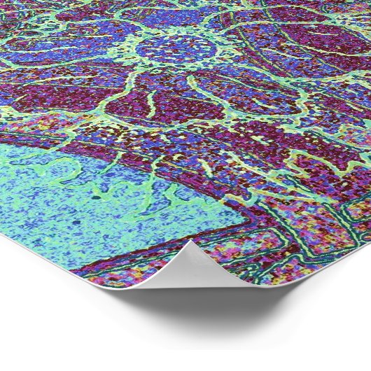 Baum des Lebens und Schmetterling Poster (Ecke)