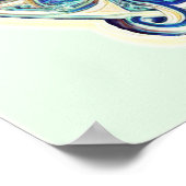 Baum des Lebens und Yin Yang 1-Poster Poster (Ecke)