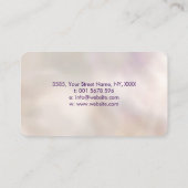 Baum des Lebens - Unendlich - Amethyst und Fluorit Visitenkarte (Rückseite)