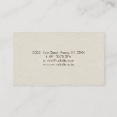 Baum des Lebens - Unendlich - farbenfrohe Blätter Visitenkarte (Rückseite)