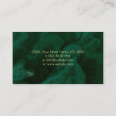 Baum des Lebens - Unendlichkeit auf Malachit Visitenkarte (Rückseite)
