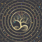 Baum des Lebens - Unendlichkeit Aufkleber (Vorderseite)