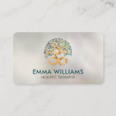 Baum des Lebens - Unendlichkeit - Blätter der Musc Visitenkarte (Vorderseite)