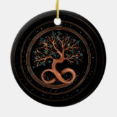 Baum des Lebens - Unendlichkeit Keramik Ornament (Hinten)