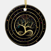 Baum des Lebens - Unendlichkeit Keramik Ornament (Vorne)