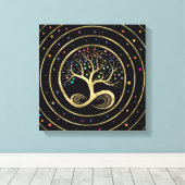 Baum des Lebens - Unendlichkeit Leinwanddruck (Insitu (Holzboden))