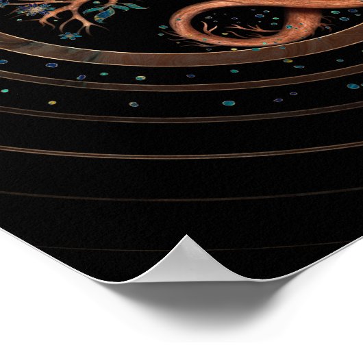 Baum des Lebens - Unendlichkeit Poster (Ecke)