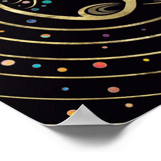 Baum des Lebens - Unendlichkeit Poster (Ecke)