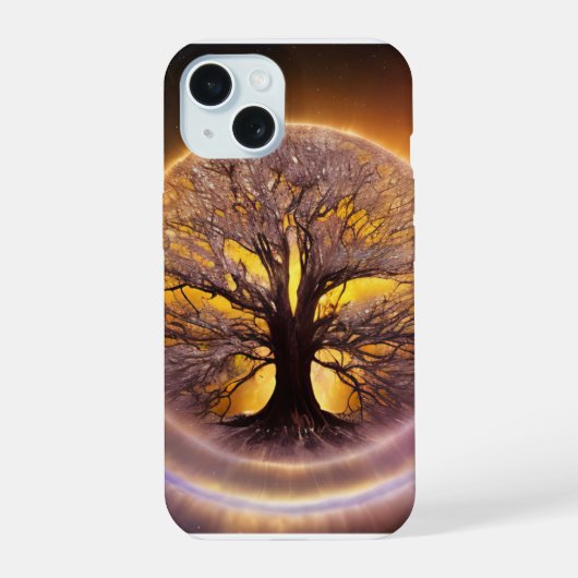 Baum des Lebens v2 iPhone 15 Hülle (Rückseite)