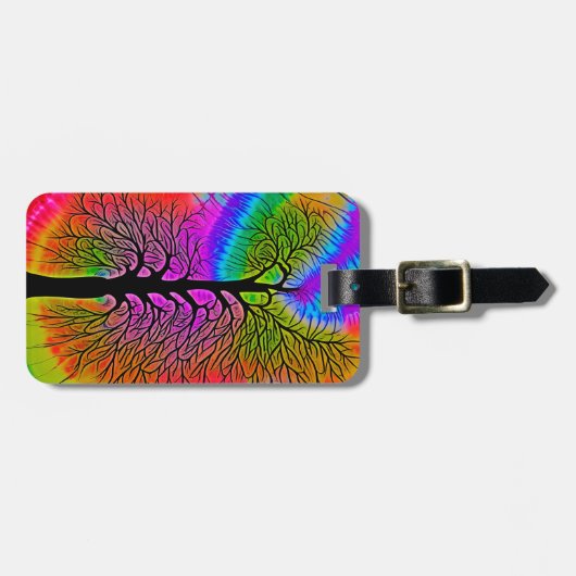 [Baum des Lebens] v2 Krawatte-Dye Gepäckanhänger (Vorderseite horizontal)